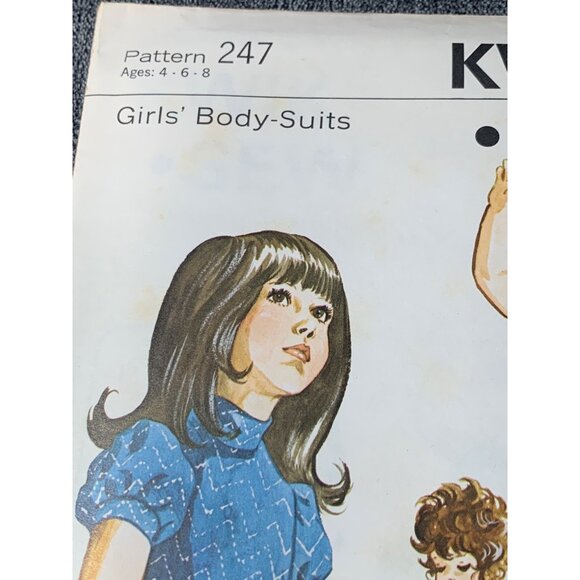 Kwik Sew Girls Boby Suits Sewing Pattern sz 4 6 8 247 - uncut - Picture 7 of 10